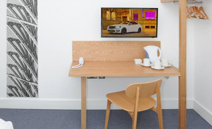 Enjoy a hot drink thanks to the tea/coffee making facilities in your room