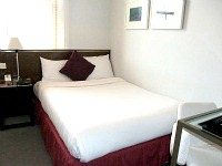 A typical double room at Kensington Rooms Hotel