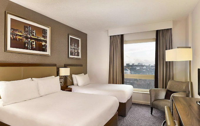 A typical triple room at Jurys Inn Chelsea