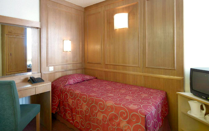 A single room at St Giles Hotel London