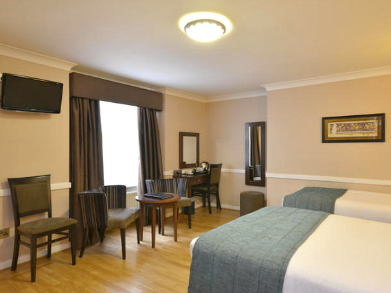 Enjoy a hot drink thanks to the tea/coffee making facilities in your room