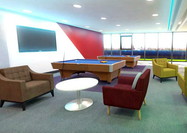 Seating area at Collingwood College