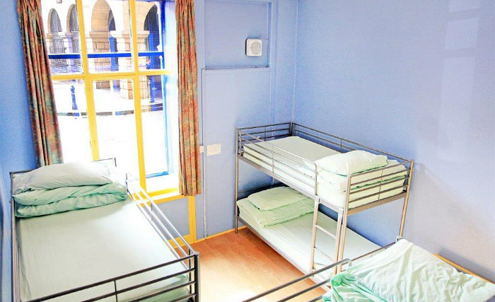 Save money by booking a bed in a shared dorm room