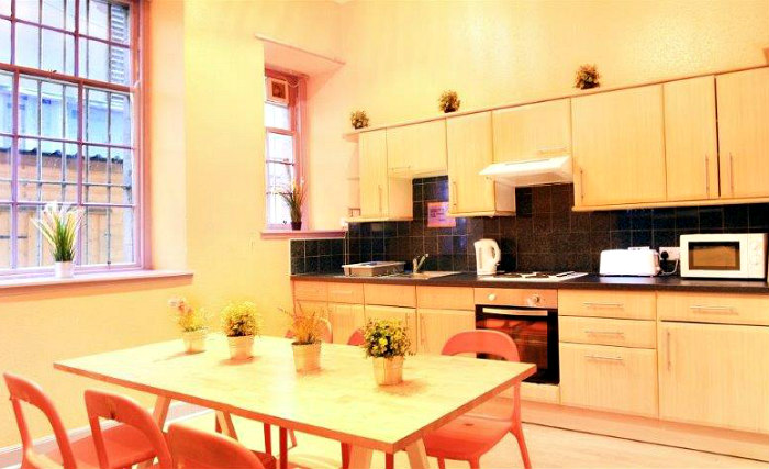 kitchen at Cowgate Tourist Hostel