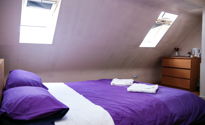 A double room at St Christophers Inn Edinburgh is perfect for a couple A double room at St Christophers Inn Edinburgh is perfect for a couple