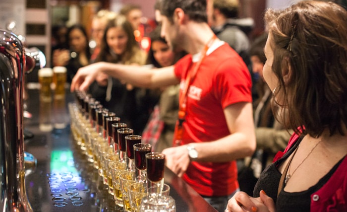 After a busy day, relax with a drink in the bar After a busy day, relax with a drink in the bar