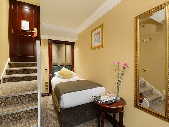Single rooms at Shaftesbury Premier London Paddington Hotel provide privacy