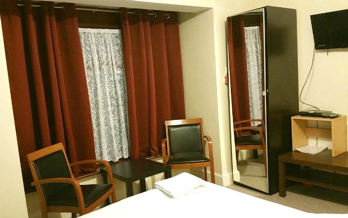 A double room at Best Inn Hotel