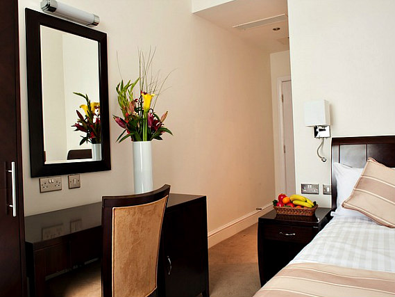 Single rooms at Abcone Hotel London provide privacy