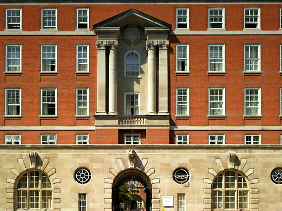 The exterior of Beit Hall London