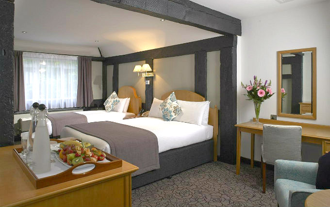 A typical twin room at Copthorne Gatwick Hotel