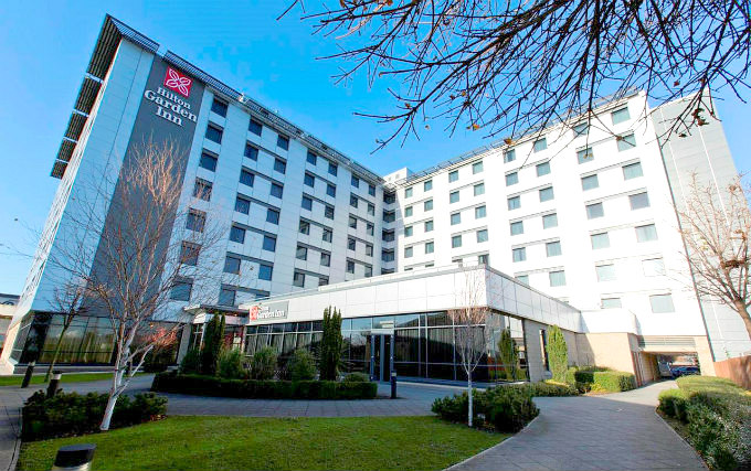 The exterior of Hilton Garden Inn London Heathrow Airport