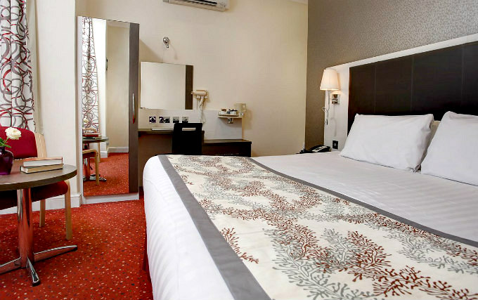 A comfortable double room at Chiswick Hotel London