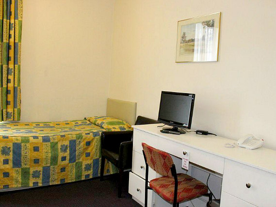 Enjoy a hot drink thanks to the tea/coffee making facilities in your room