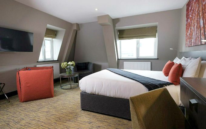 A double room at City Hotel London