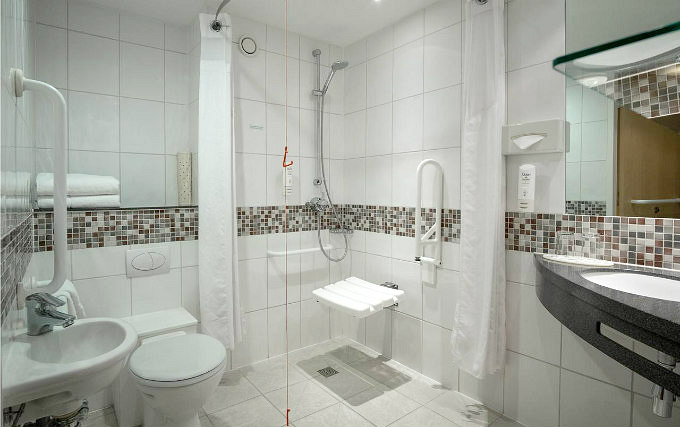 A typical shower system at Holiday Inn Brentford Lock