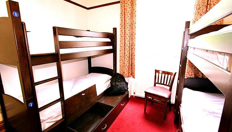 Save money by booking a bed in a shared dorm room