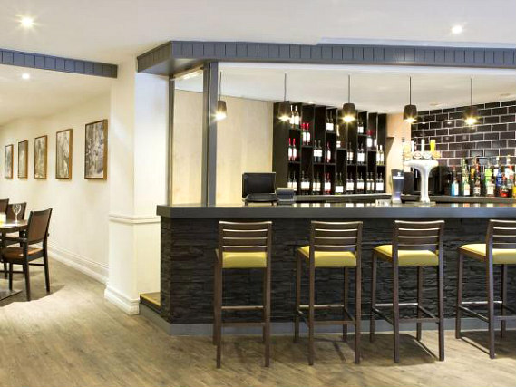 After a busy day, relax with a drink in the bar