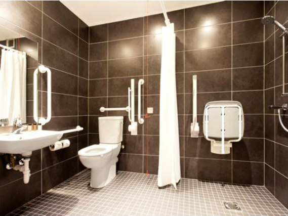 Relax in the private bathroom in your room