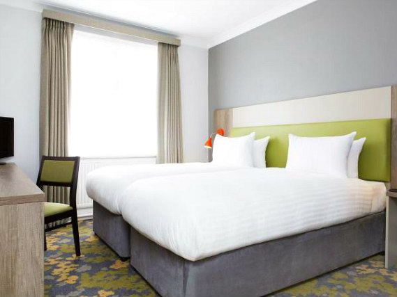 A typical twin room at County Hotel Woodford