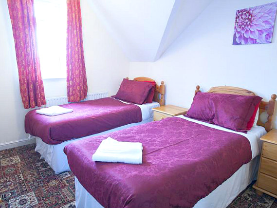 A twin room is perfect for two guests