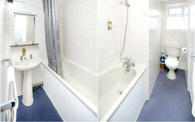 A typical shower system at The Elstree Inn