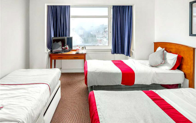 A typical quad room at The Elstree Inn