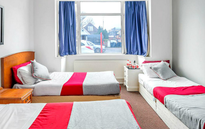 A typical quad room at The Elstree Inn