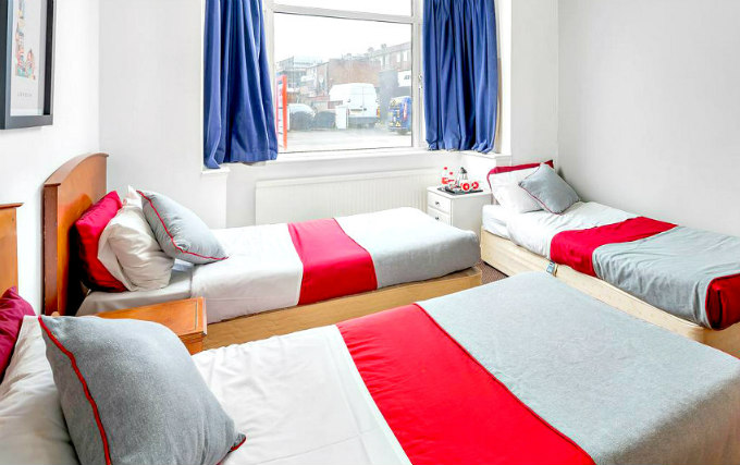 A typical quad room at The Elstree Inn