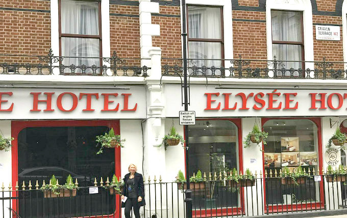 The exterior of Elysee Hotel