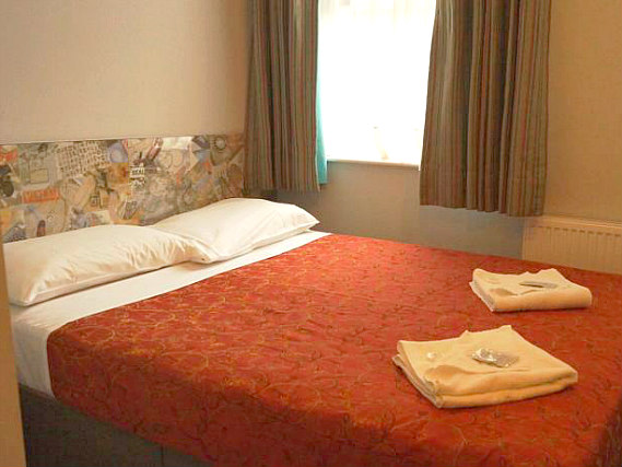A typical room at Hotel Balkan