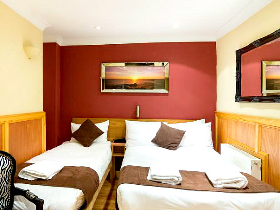 Triple rooms at Albion House Hotel are the ideal choice for groups of friends or families