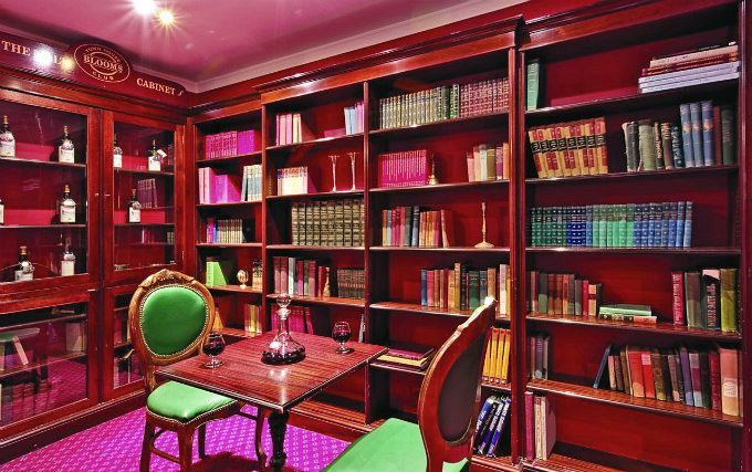 library at Grange Blooms Hotel