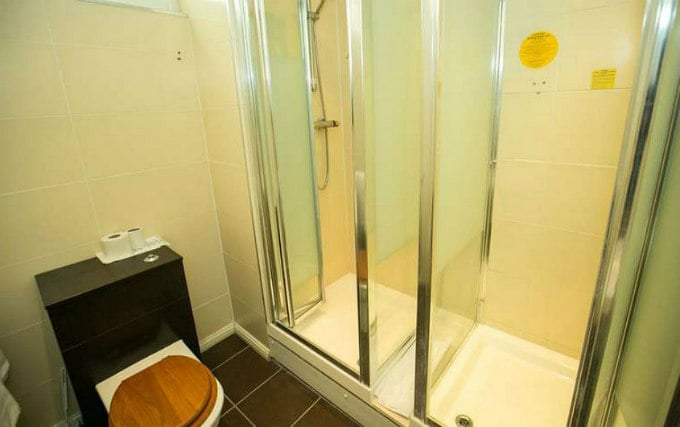 A typical shower system at Osterley Park Hotel