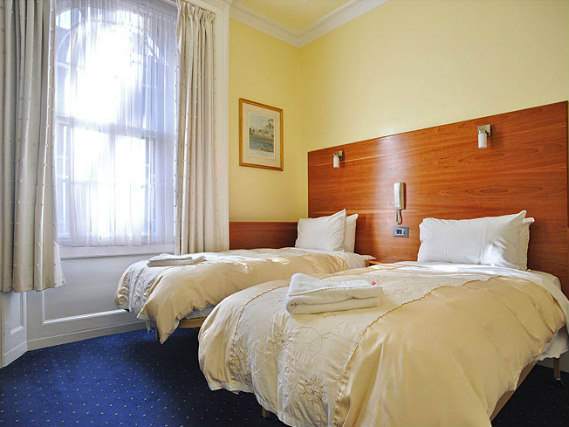 A twin room at Jesmond Dene Hotel is perfect for two guests