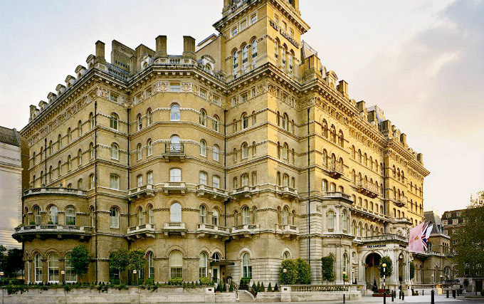 The exterior of Langham Hotel London