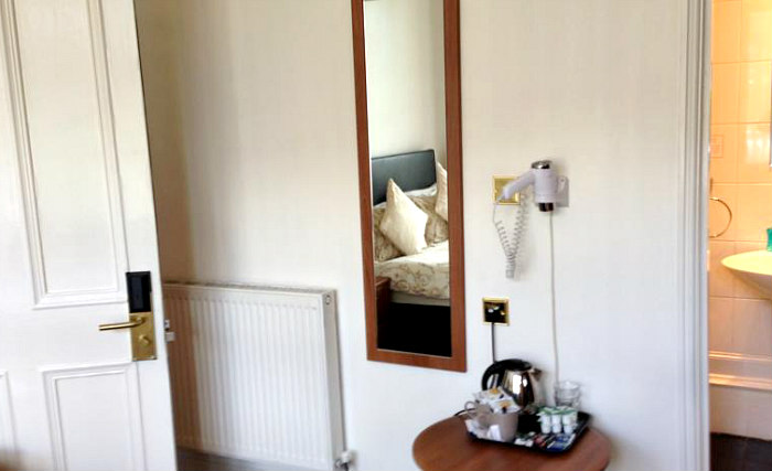 Enjoy a hot drink thanks to the tea/coffee making facilities in your room