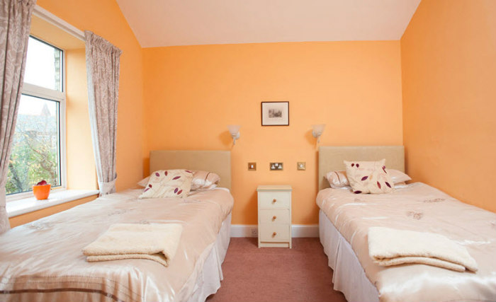 A twin room is perfect for two guests