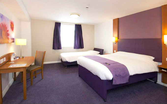 A typical triple room at Holiday Inn Hampstead