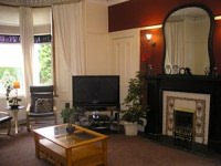 The guest lounge at the Dunard Guest House