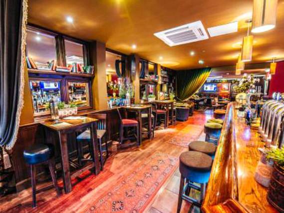 After a busy day, relax with a drink in the bar