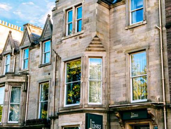 The exterior of Links Hotel