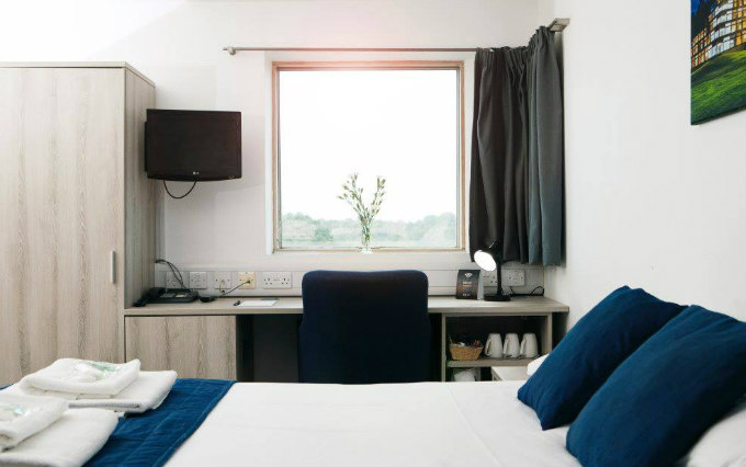 A typical double room at UEA Broadview Lodge