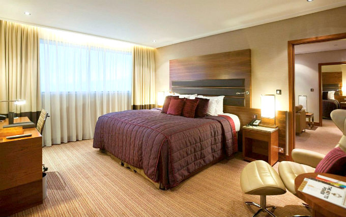 A comfortable double room at Sofitel Heathrow