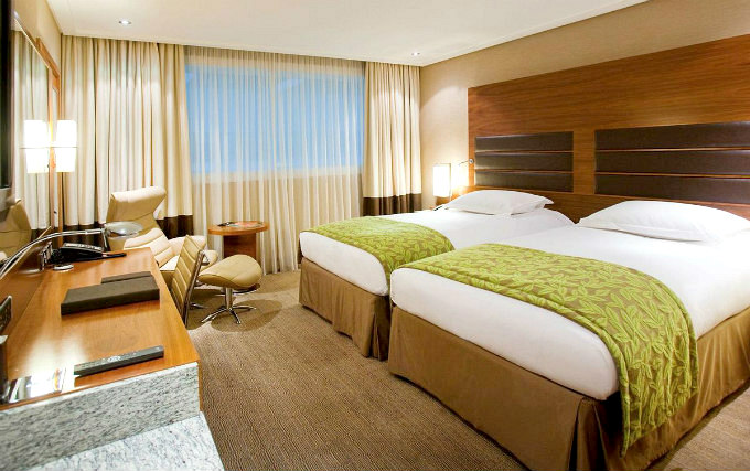 A twin room at Sofitel Heathrow