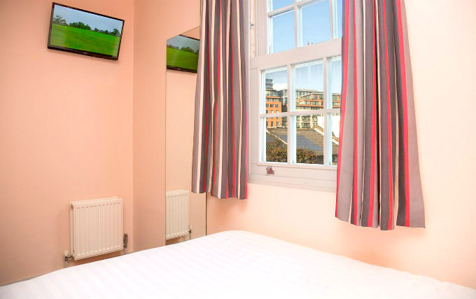 A comfortable double room at Boulevard Hotel