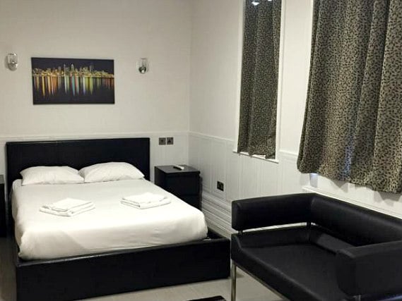 A typical double room at Paddington Apartments