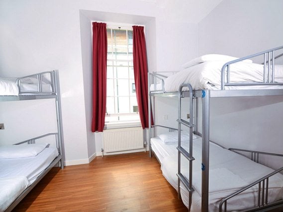 A typical dorm room at Safestay London