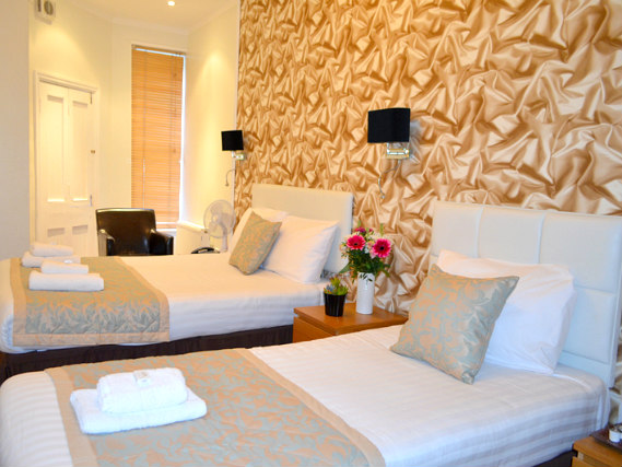 Triple rooms are comfortable and have all the creature comforts you would expect from a 3* hotel