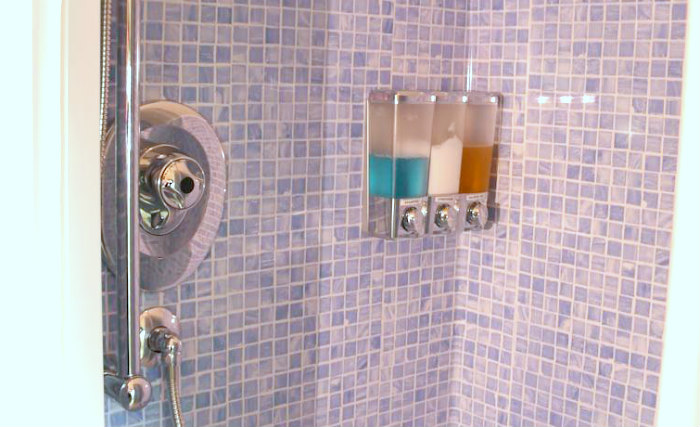 A typical shower system at ATuras-Mara Guest House